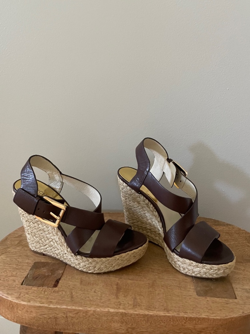 Michael Kors Brown Wedges